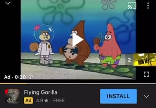 Video thumbnail for flying gorilla ad